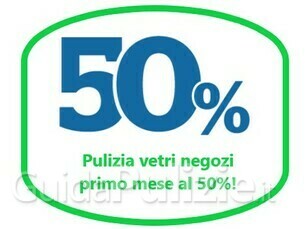 PULIZIA VETRI NEGOZI