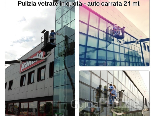 Pulizie vetrate e facciata