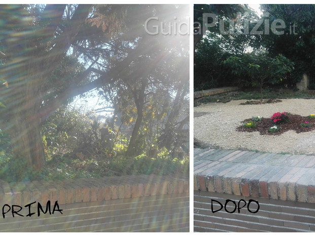 Pulizia  e allestimento giardino